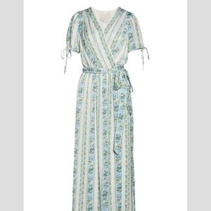 Gal Meets Glam Imogene Floral Stripe Maxi Dress